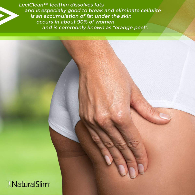 NaturalSlim LeciClean - Soy Lecithin Granules with Choline - 100% Pure Lecithin Powder Food Grade - Metabolism & Weight Management Support - Easily Dissolves in Protein Shake - Non GMO 454 Grams - NewNest Australia