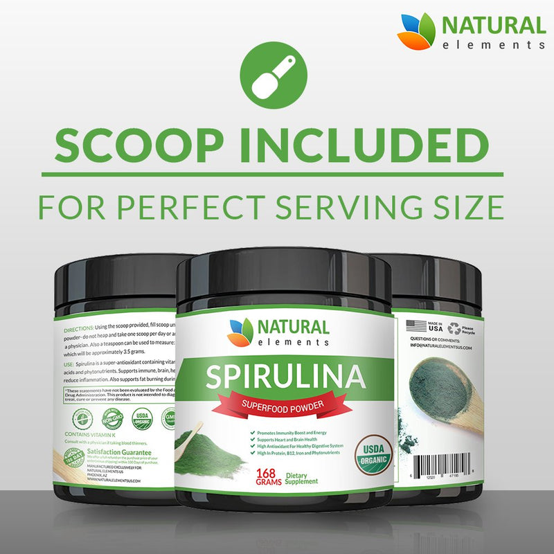 Premium USDA Organic Spirulina Powder - Organic Spirulina of Blue Green Algae from California & Hawaii – 100% Vegetarian & Vegan, Non-GMO, Non-Irradiated – The Best Green Superfood for Smoothies! - NewNest Australia