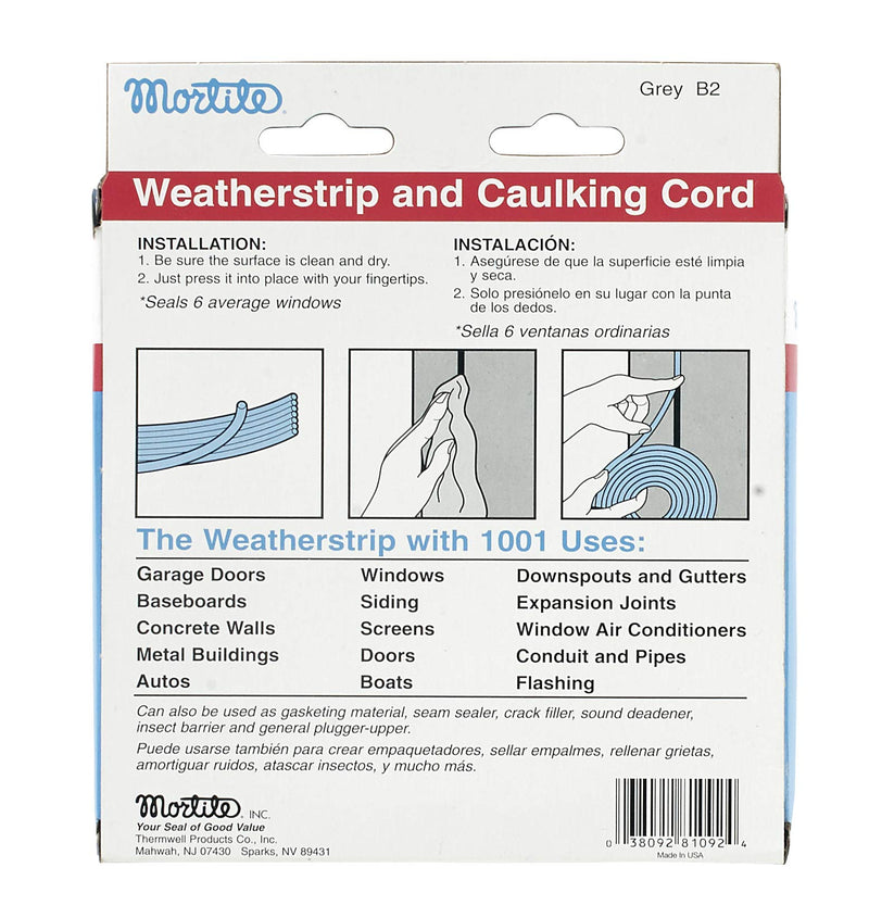Frost King Indoor & Outdoor B2 Mortite Caulking Cord 19-Ounce 90-Foot Long, Grey Gray 19-ounce, 90-Foot Long, - NewNest Australia