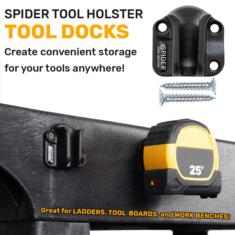 Spider Tool Holster - Tool Docks - Pack of Two - Install Spider Compatible Tool Storage Anywhere in Your workspace! - NewNest Australia