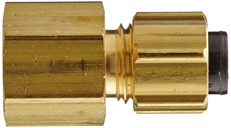 Eaton Weatherhead 1266X4 Brass CA360 Polyline Flareless Brass Fitting, Adapter, 1/8" NPT Female x 1/4" Tube OD - NewNest Australia