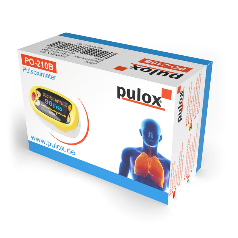 Pulox PO-210B children's pulse oximeter - battery-operated finger pulse oximeter for children and toddlers - NewNest Australia