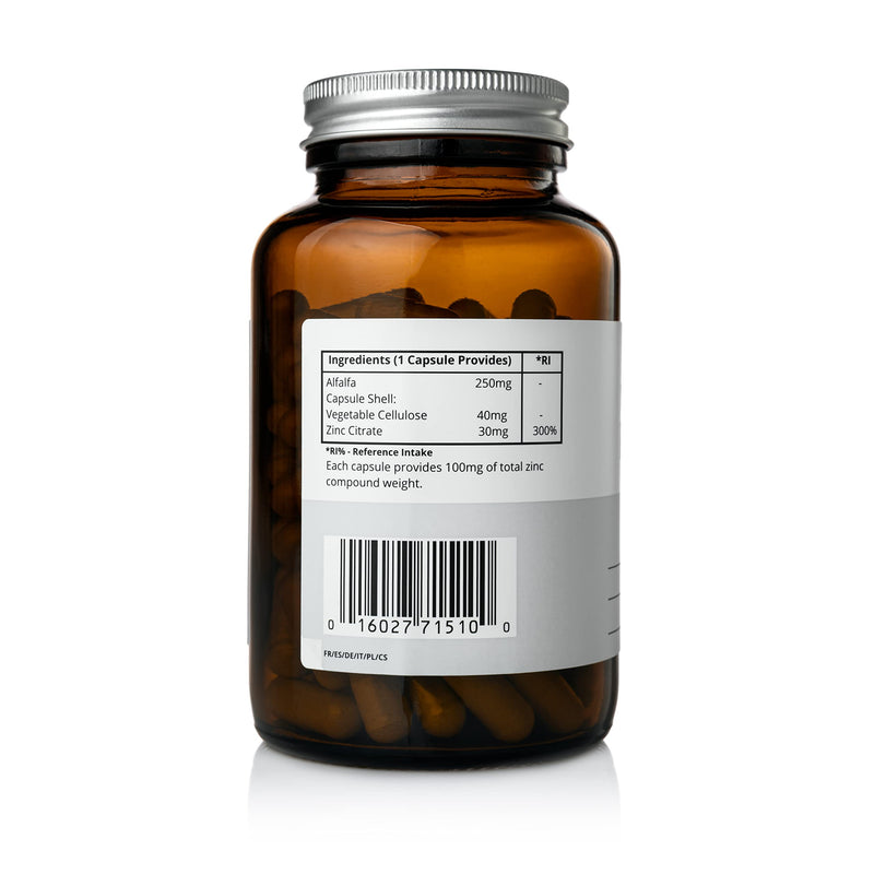 Zinc Citrate 30mg - 120 x Vegan Capsules - Zinc Supplement to Support Immune System, Hair Growth, Skin, Bones, Nails - Made in The UK by Your Fitness Tools - NewNest Australia