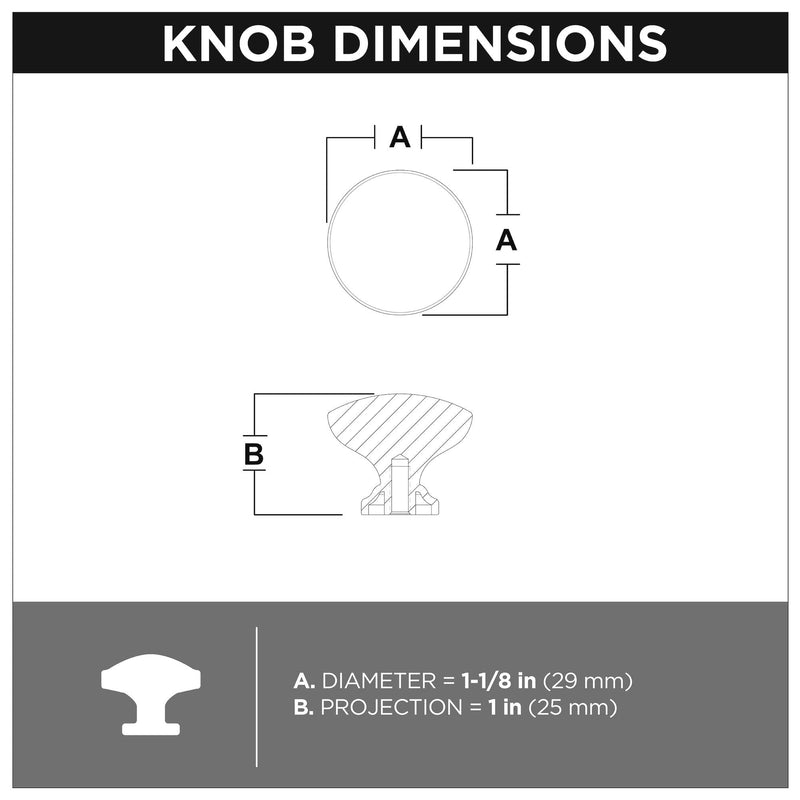 Franklin Brass P29523Z-CZ-B Fulton Cabinet Knob, 10-Pack, Champagne Bronze - NewNest Australia