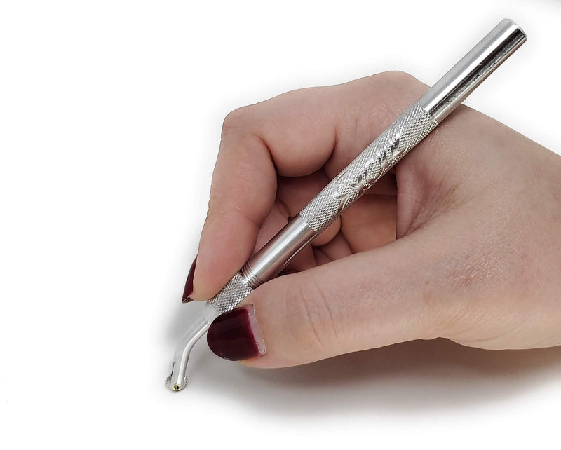 Excel Blades 30606 Pounce Wheel, Stainless Steel Small Fabric Tracing Wheel, Embossing Tool and Perforator, ¼ Inch, Great for Tracing, Dotting, Dashing 1/4 Inch - NewNest Australia
