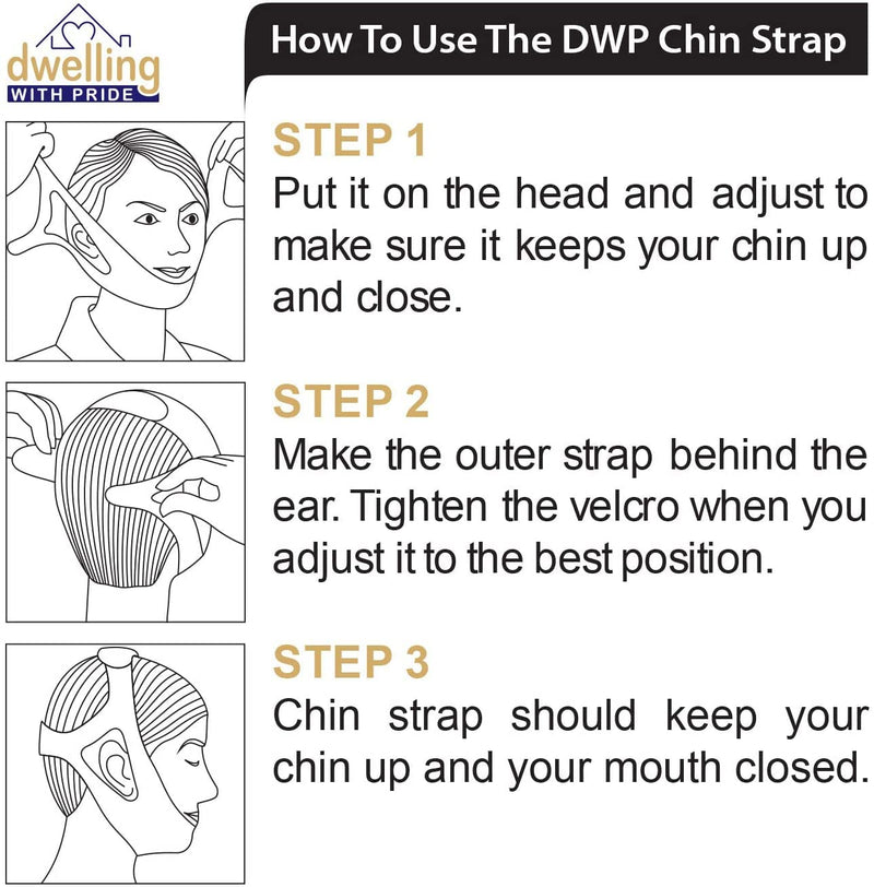 Chin Strap Snore Silencer | Anti-Dry Mouth Straps | Stop Noise | Snoreless Sleeping Solution for Men and Women | Breathing Aid for Snoring - NewNest Australia