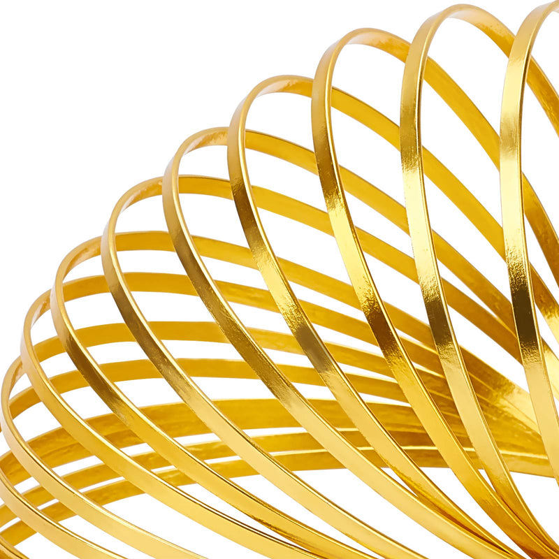 BENECREAT 2 Rolls 33 Feet Gold Sliver Flat Jewelry Craft Wire 3mm Wide Aluminum Wire for Bezel Jewelry Making, Sculpting, Armature Craft 2 Mixed Color - NewNest Australia