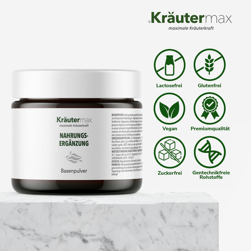 Base Powder Citrate With Minerals Magnesium, Potassium And Calcium | Base Powder For One-Way | Lactose-Free, Vegan And No Sugar Produced According To Herbal Max Formula | 1 X 320G - NewNest Australia