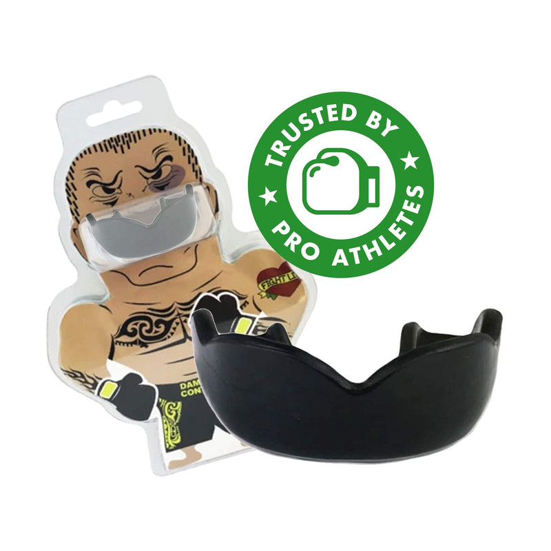 DAMAGE CONTROL High Impact Mouth Guard, Mouthguards for Sports, Boxing, Roller Derby, Hockey, Lacrosse Mouth Guard, Mouth Guards with Ultra Fit and Protection Against Shock Youth Black 2.0 - NewNest Australia