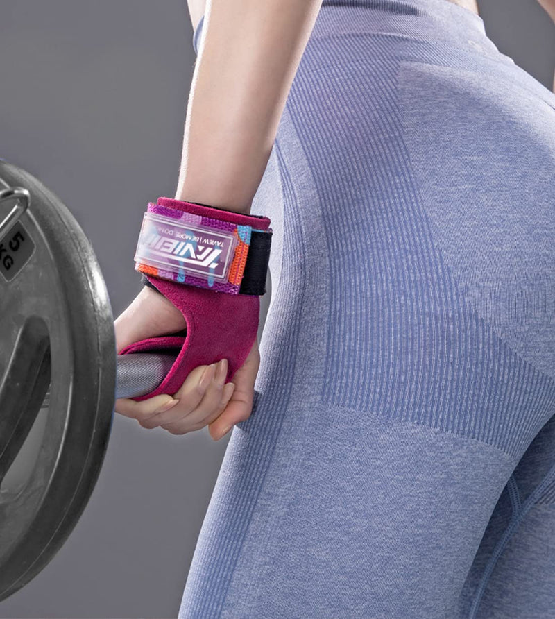 Premium Weight Lifting Wrist Hooks Straps for Maximum Grip Support - Deadlift Gloves and Grip Pads Alternative in Fitness Gym Power Training Like Pull Up Deadlifting & Shrugs rose - NewNest Australia