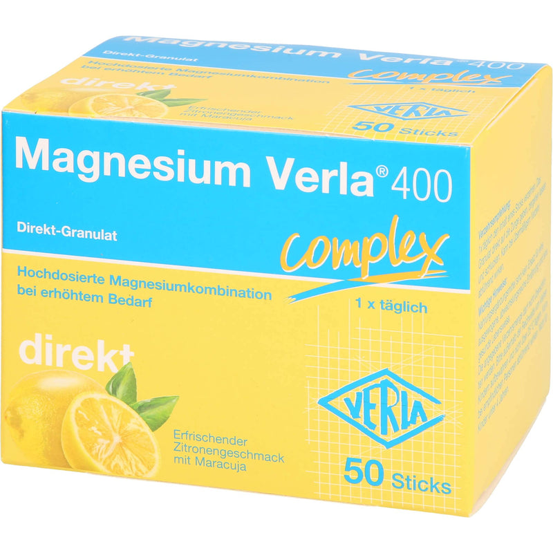 Magnesium Verla 400 direct granules, 50 pieces (pack of 1) - NewNest Australia