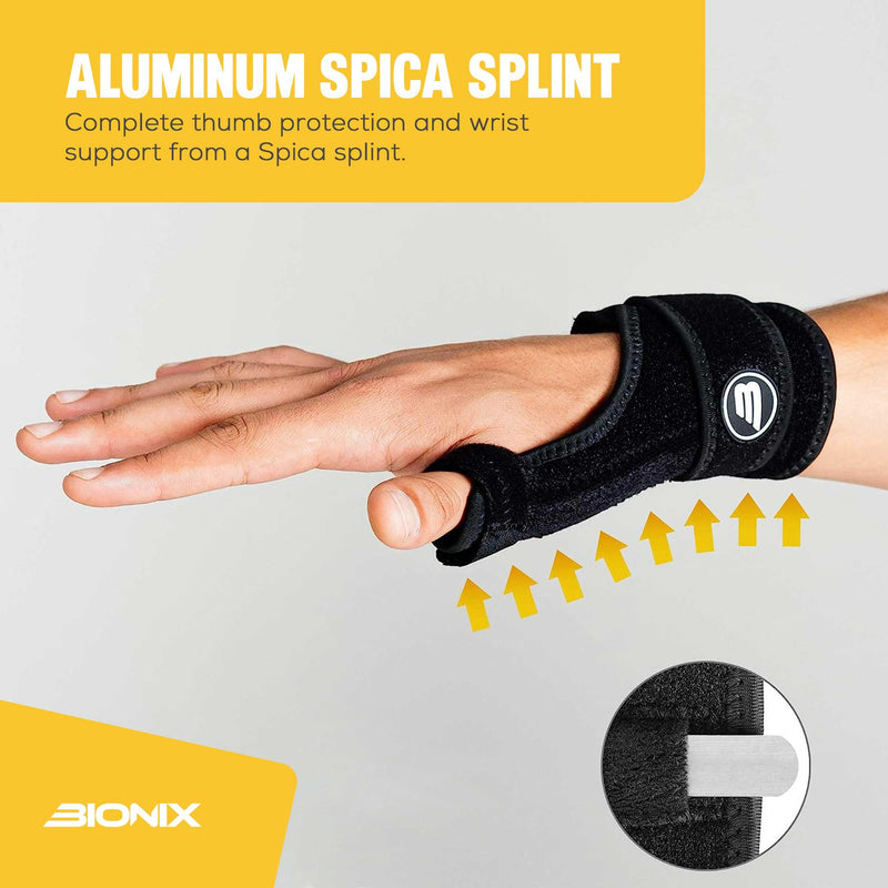Bionix Thumb Splint and Wrist Support Brace - Best For Chronic RSI & CTS Pain Relief, Arthritis, De Quervain's Tenosynovitis & Carpal Tunnel/Spica Splint, Fits Right and Left Hand - NewNest Australia