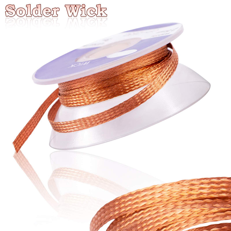 MIKIMIQI Solder Wicks, No-Clean Solder Braided Wicks Desoldering Wicks Solder Removal Tool, 0.1 Inch Width 3 Meter Length - NewNest Australia