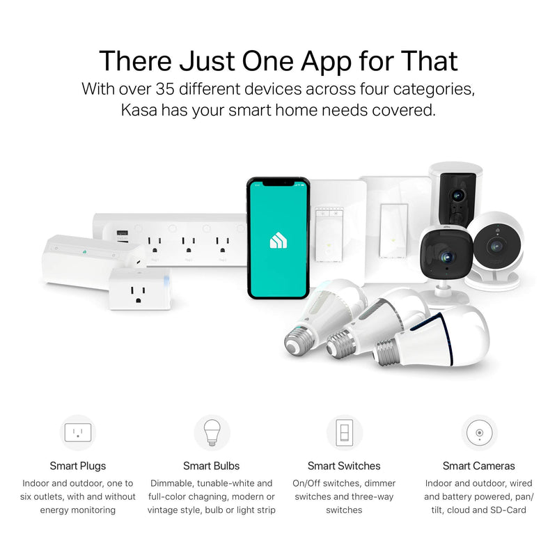 Kasa Indoor Camera by TP-Link, 1080p HD Smart Home Security Camera with Night Vision, 2-Way Audio, Motion Detection for Pet Baby Monitor, Works with Alexa & Google Home (KC120) - NewNest Australia