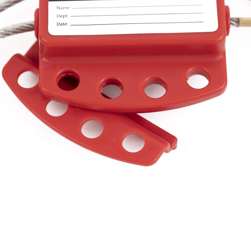 TRADESAFE Lockout Tagout Cable Lock, 6 feet, Adjustable Steel Cable Lock Out, Vinyl Coating, OSHA Compliant, Premium Grade - NewNest Australia