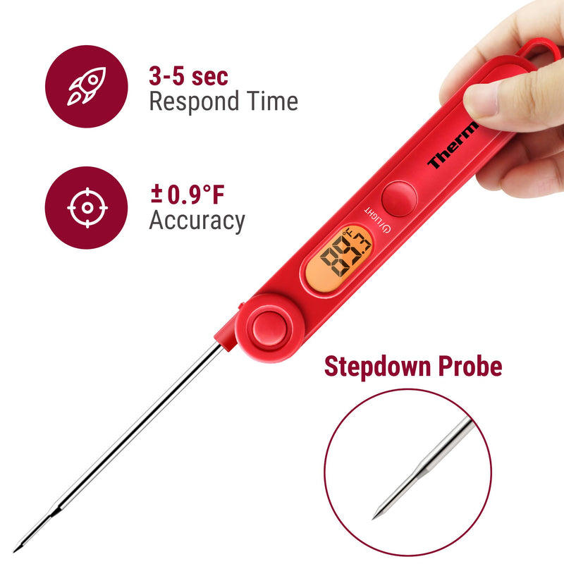 NewNest Australia - ThermoPro TP03 Digital Instant Read Meat Thermometer Kitchen Cooking Food Candy Thermometer with Backlight and Magnet for Oil Deep Fry BBQ Grill Smoker Thermometer 