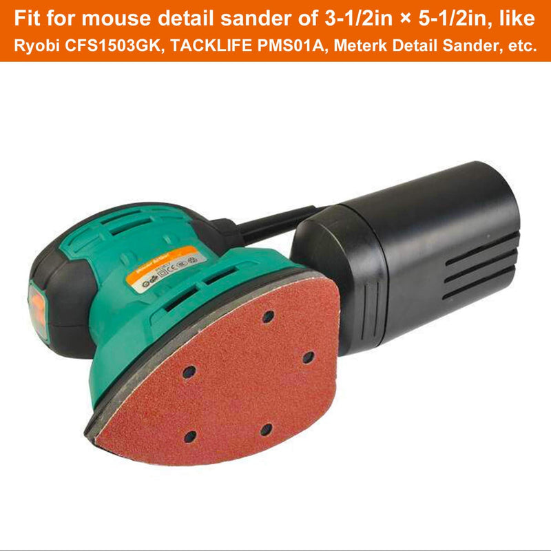 Detail Sander Paper, 180-1000 Grits, Hook and Loop Backing, 5 Holes, for Sanding and Polishing, 70 Sheets - NewNest Australia