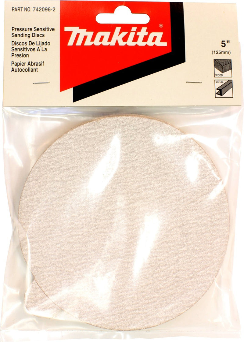 Makita 742134-A 5-Inch Pressure Sensitive Adhesive Discs #120, 5-Pack 120 Grit 5" - NewNest Australia