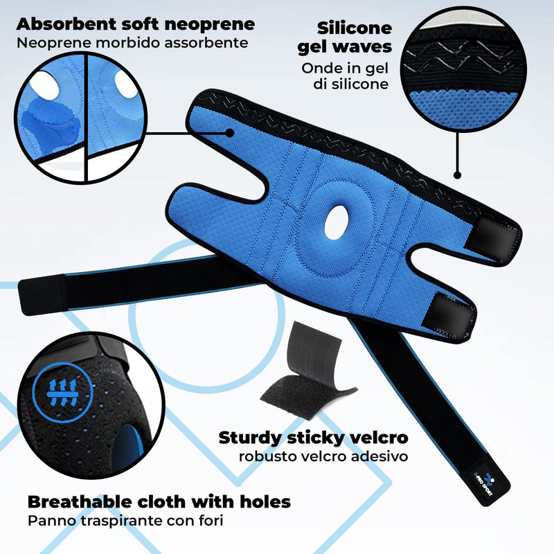 Knee Brace with Side Stabilizers, X-Pro Sport Adjustable Patella Meniscus Cruciate Ligament Support, Professional Breathable Orthopedic Brace for Men and Women - NewNest Australia