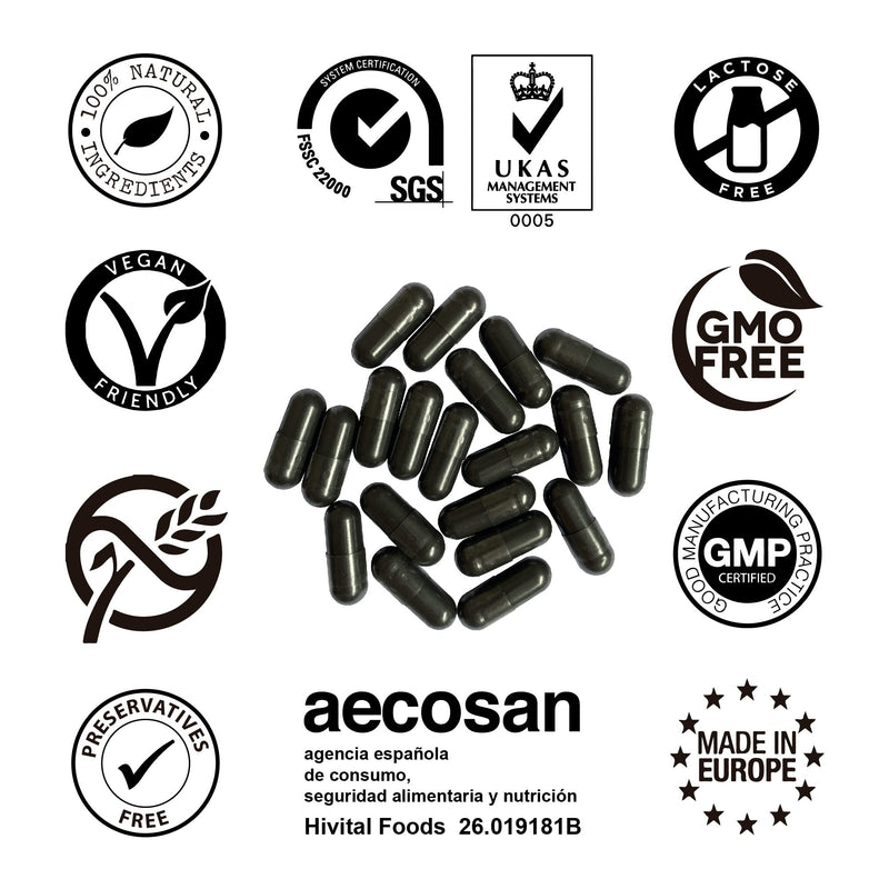 Activated Carbon 2400 Mg 240 Vegan Capsules Natural Activated Carbon From Coconut Shells With Fennel And Green Anise To Reduce Bloating And Fullness And Improve Digestion - NewNest Australia