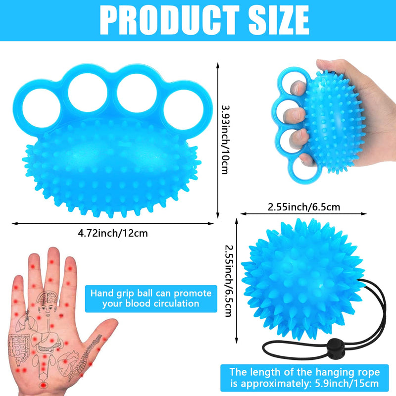 Adnewx Hand Trainer Finger Trainer Ball, Set Of 2 Hedgehog Ball, Soft Rubber Kneading Ball For Hands Therapy, Osteoarthritis, Finger Training, Relieves Stress, Anxiety Relief - NewNest Australia