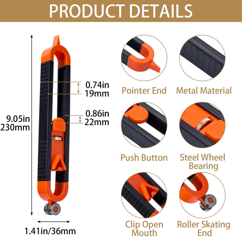 PAGOW Contour Gauge Scribe Tool, Precise Profile Duplicator, Irregular Shape Profile Tool for Woodworking, Van Conversion Projects, Construction Carpenter, Panel, Tiles and Laminate - NewNest Australia