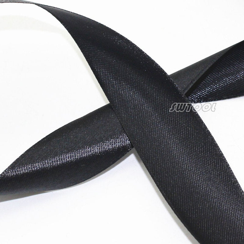 SWTOOL 1" Solid Satin Ribbon 50 Yards Roll for Wedding Details, Sewing Projects, Gift Wrapping, Invitation Embellishments and Crafting Projects Etc (Black) Black 1" - NewNest Australia