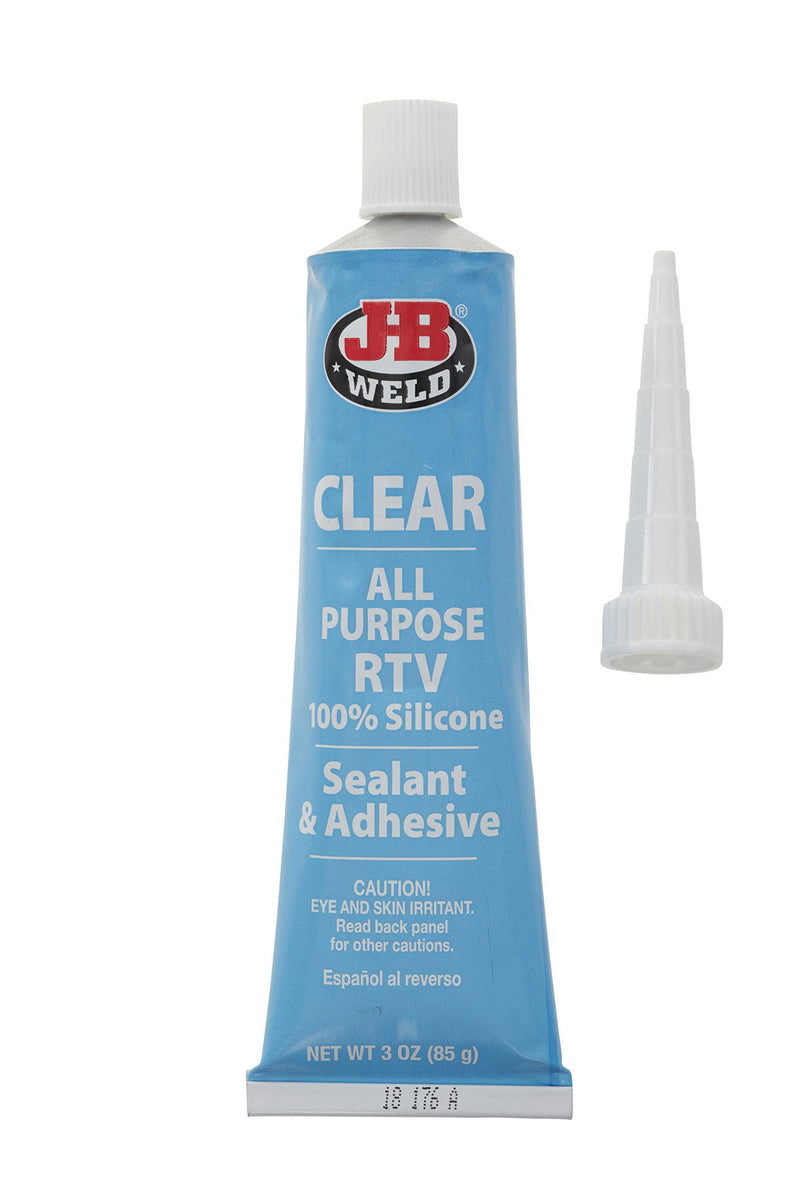 J-B Weld 31310 All-Purpose RTV Silicone Sealant and Adhesive - 3 oz. - Clear - NewNest Australia