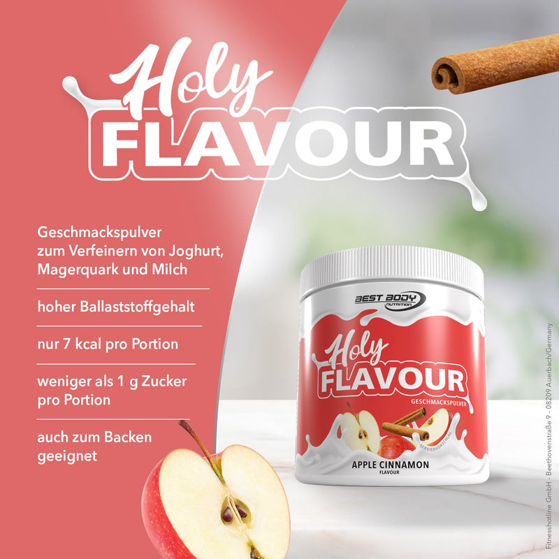 Best Body Nutrition - Holy Flavor - flavor powder - Apple Cinnamon - 250 g can - flavor powder for refining food and drinks - with apple cinnamon flavor - NewNest Australia
