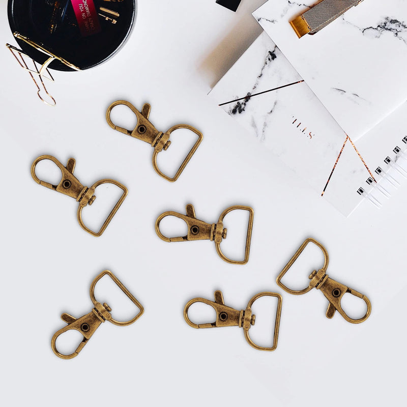 40PCS Swivel Snap Hooks, Premium Lanyard Snap Hook for Lanyard and Sewing Projects (3/4” Inside Width)(Bronze) Bronze - NewNest Australia