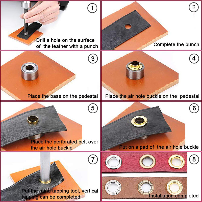 Grommet Kit,Grommets 1/2 inch Heavy Duty Metal Eyelets Kit for Fabric - NewNest Australia