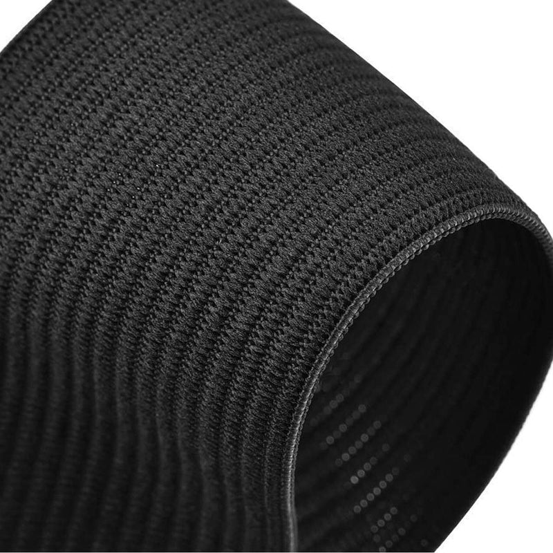 HANFINEE 1-1/2 Inch Wide Sew on Elastic Band Knitted Elastic with Heavy Stretch for Sewing Crafts DIY,Waistband,Bedspread,Cuff (Black,15 Yards) Black 1-1/2 Inch x15yd - NewNest Australia