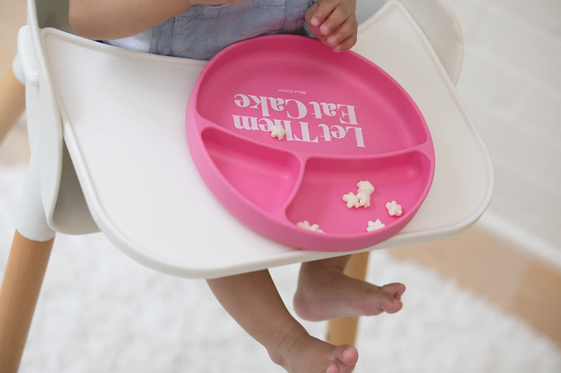 Bella Tunno Wonder Plate - Silicone Suction Plates for Baby and Toddler Plates, Microwave and Dishwasher Safe Food-Grade BPA Free Silicone, Let Them Eat Cake - NewNest Australia