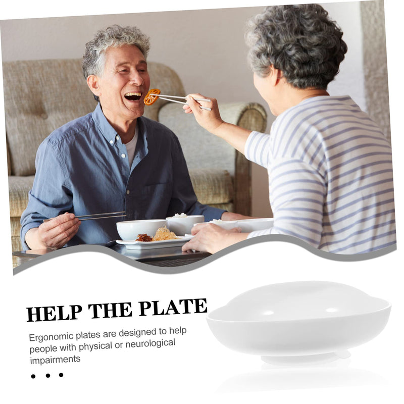 Yardwe Anti-spill Tray for The Elderly Silicone Suction Bowl Suction Cup Bowls for Silicone Utensil Rest Adaptive Plate Adaptive Bowls for Elderly High-low Adaptive Bowl Elder Bowl - NewNest Australia