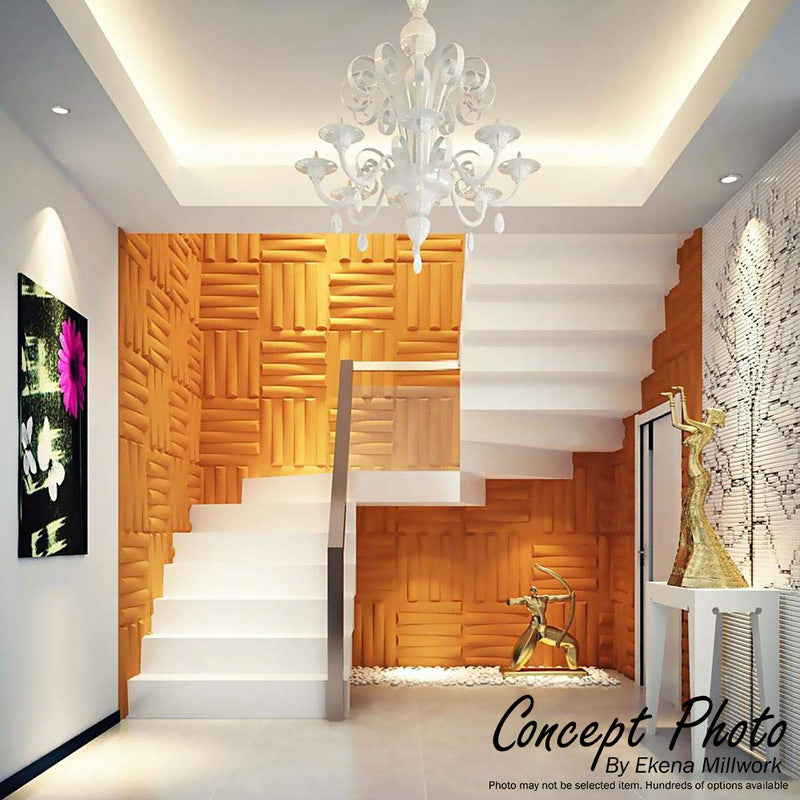 Ekena Millwork WP12X12COWH Cole EnduraWall Decorative 3D Wall Panel, 11 7/8"W x 11 7/8"H, White Single - NewNest Australia