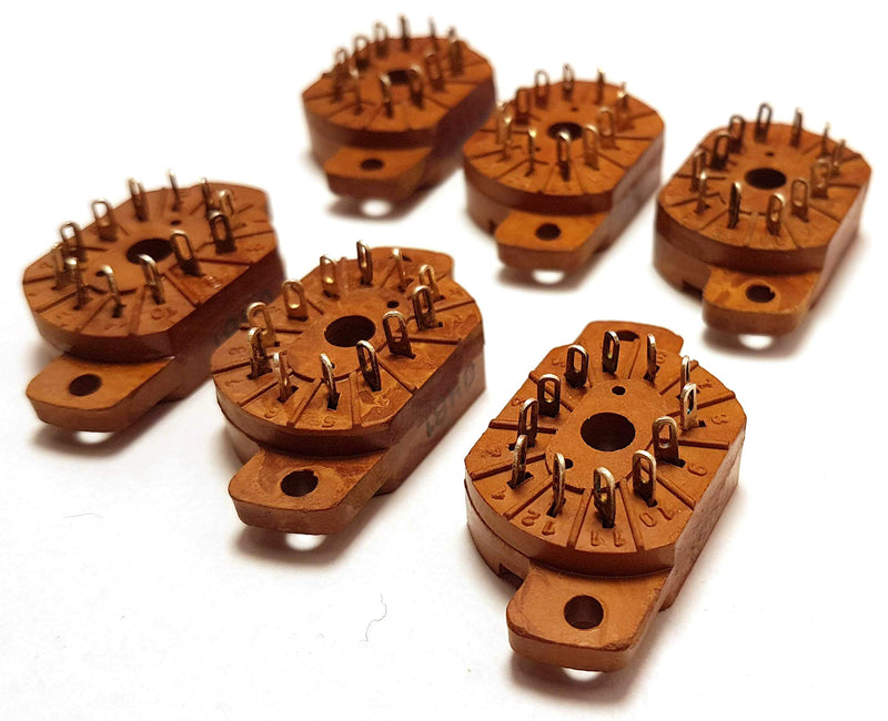 NewNest Australia - Socket for Nixie Tubes Military Version IN-12A, IN-12B, IN-15A, IN-15B, IV-22, New 6 pcs 