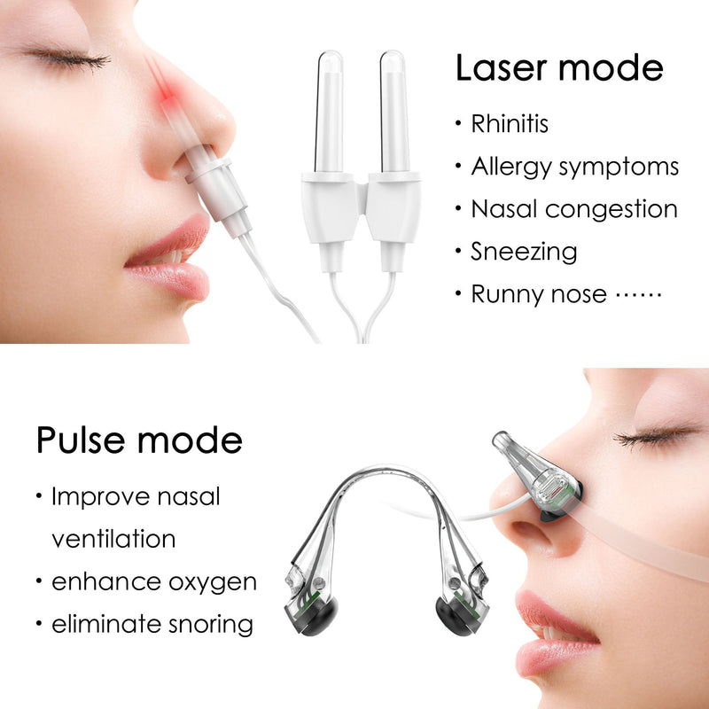 LifeBasis Anti Allergy Device Allergy Helper Anti Snoring Device Allergic Rhinitis Laser Treatment Machine for Snoring Stuffy Nose Nasal Itching Sneezing Sinusitis Cold REUSABLE - NewNest Australia