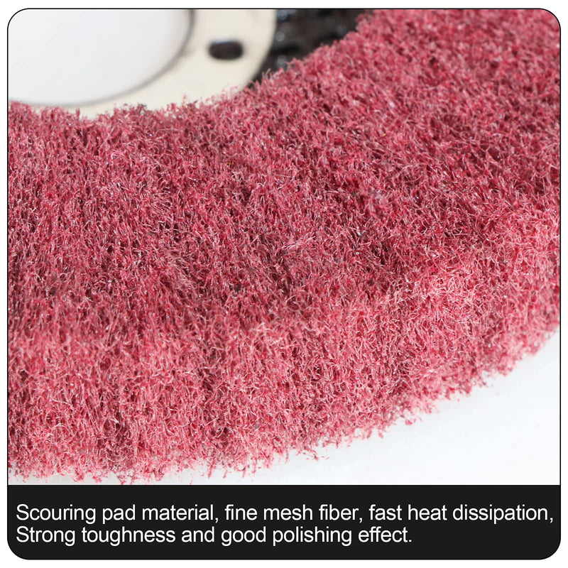 6Pcs 4.5" x 7/8" Nylon Fiber Flap Disc Polishing Grinding Wheel,Scouring pad Buffing Wheel for Angle Grinder - NewNest Australia