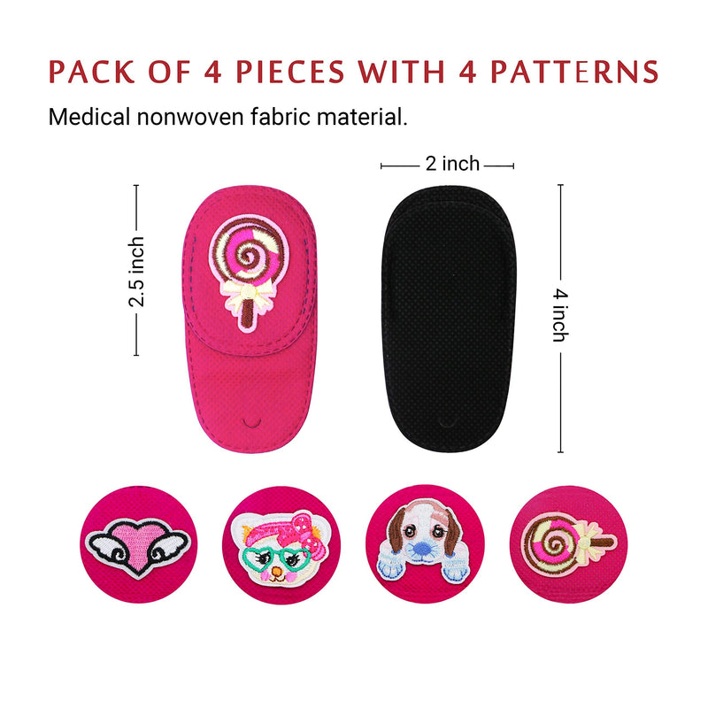 Astropic 4Pcs Right Eye Patches for Kids Glasses (Pink) - NewNest Australia