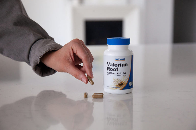 Nutricost Valerian Root Capsules (1000mg Per Serving) 120 Capsules - 4,000mg Equivalent Per Serving (4:1 Extract), Vegetarian Caps, Gluten Free, Non-GMO - NewNest Australia