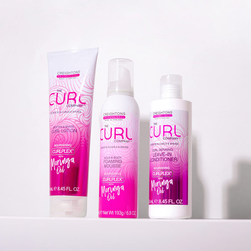 The Curl Company Curl Defining Leave-In Conditioner (250ml) - Professionally Formulated with Nourishing Curplex with Moringa Oil. Experts in Curls & Waves - NewNest Australia