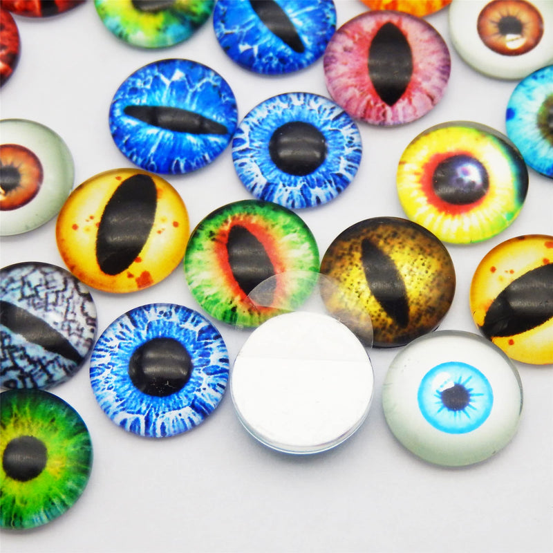 40PCS 20mm Self Adhesive Dragon Animal Eye Googly Wiggle Eyes for DIY Craft Sticker Children School Classroom Arts Crafts Decoration - NewNest Australia