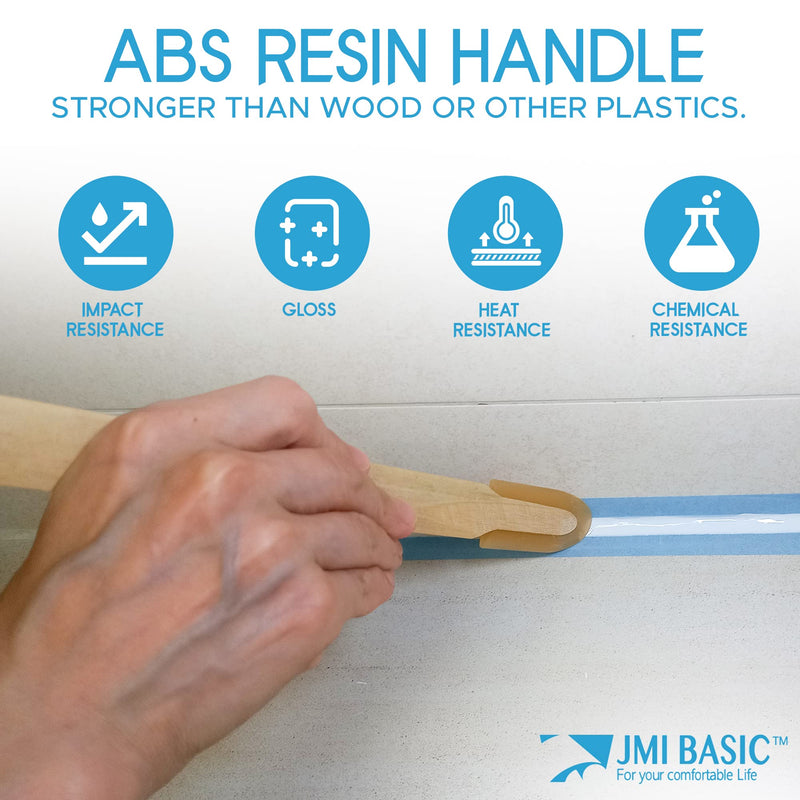JMIBASIC Grout Caulk Finishing Tool - Multi Size 4 Pieces Set - Smooth Grout Sealant Silicone Caulking Tool - Rubber Spatula Spreader - Grout Sealer Applicator - Ergonomic Handle Grip_ABS (1.1 Inch) 1.1 Inch - NewNest Australia