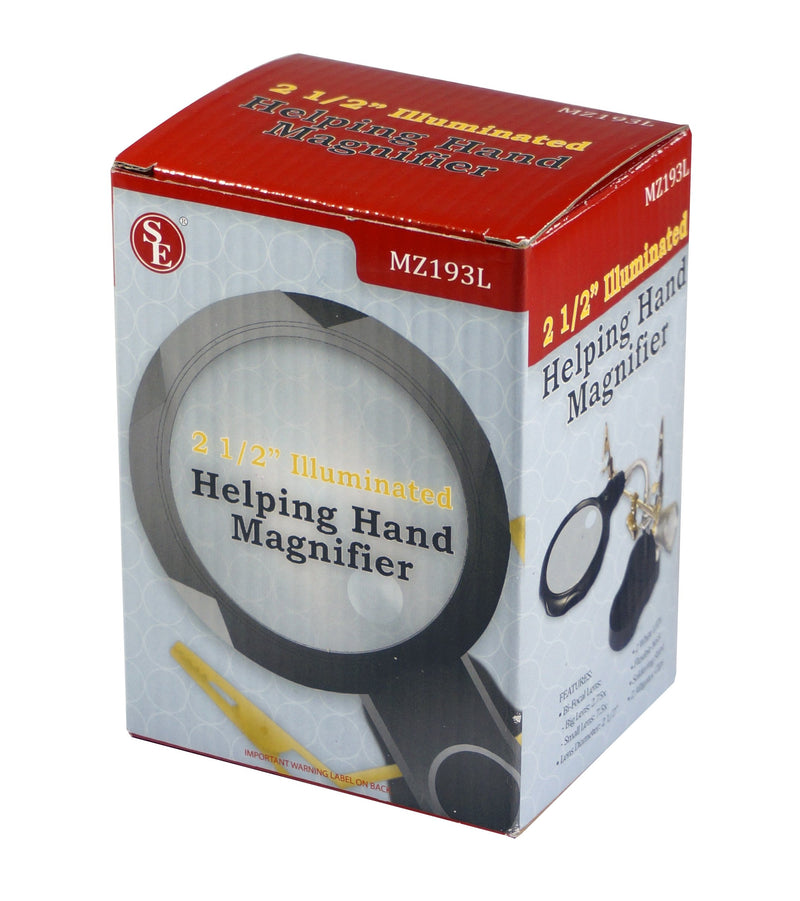 SE Illuminated Helping Hand Magnifier with Dual Magnification - MZ193L - NewNest Australia