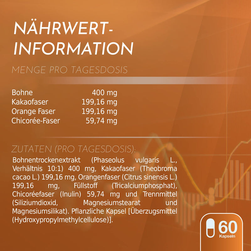 Healthy Fusion Powerful Fat And Carbohydrate Blocker | Slimming Effect | Formula With Sugarlock | Cocoa Seeds, Orange Pulp And Chicory Fibers | Suitable For All Diet | 60U - NewNest Australia