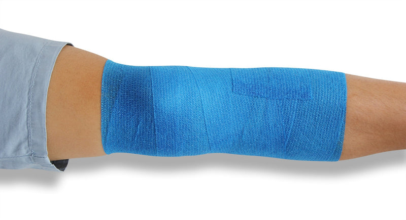 PintoMed - 5 BLUE + 5 GREEN Cohesive Bandage Stretched 10 Rolls x 7.5cm x 4.5m Self-adhesive Flexible Bandages, Professional Quality, First Aid Sports Wrap Bandages - Pack of 10 - NewNest Australia