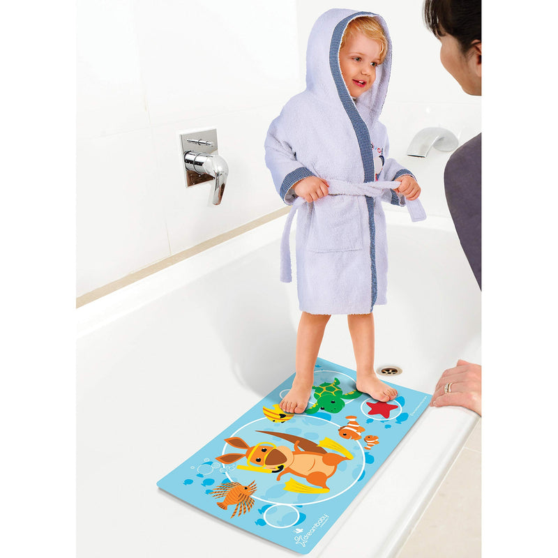 Dreambaby Watch Your Step Non Slip Bath Mats - Heat Sensing & Color Changing Feature - 40cm x 70cm - with 82 Anti Slip Suction Cups Base Mat - Model G679 - NewNest Australia