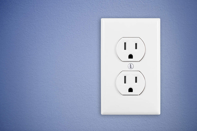 GE Grounding Duplex 5 Pack, in Wall Receptacle, Tamper Resistant, 3 Prong Socket, Easy Install, 15 Amp, UL Listed, White, 41869 electrical outlet - NewNest Australia