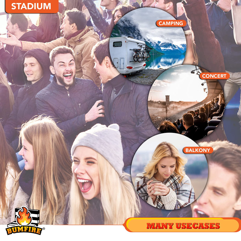Heated Stadium Seat Cushion | Thermal Heat to Keep You Warm When Doing Outdoor Activities Like Camping | Foldable & Portable | Water & Dirt-Resistant | USB Connector | Green/White | 33x33x3.5 cm - NewNest Australia