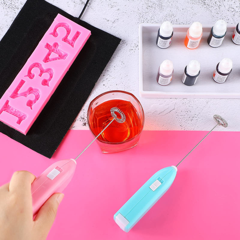 4 Pieces Epoxy Resin Stirrer Handheld and Silicone Mats, Heating Mat with USB Interface Bubble Buster Tool - NewNest Australia